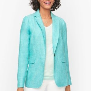 LAST CHANCE! || TALBOTS Herringbone Linen Blazer